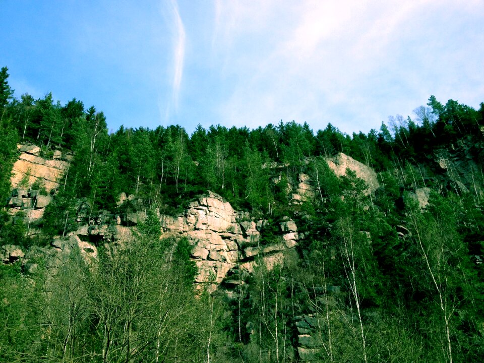 Landscape cliff stone