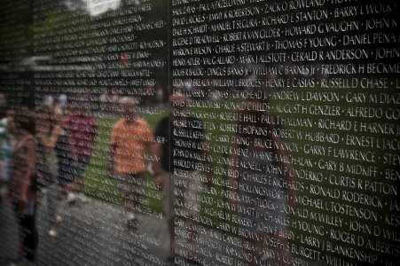 Reflection in the Vietnam Memorial