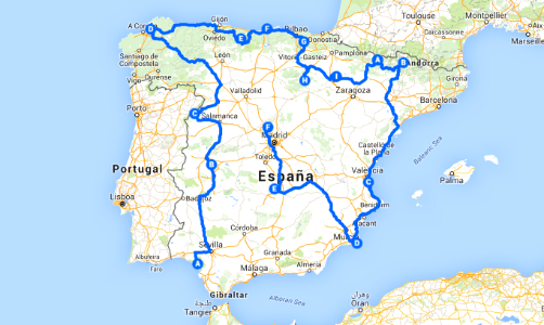 Ruta ciclista España