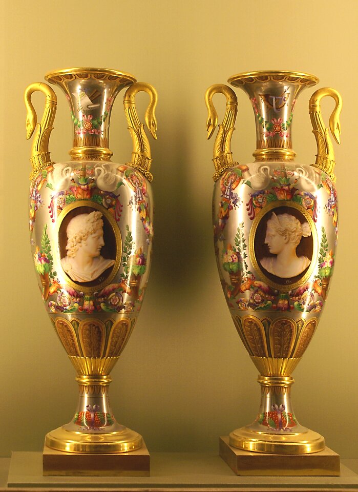 Decorative bottles decorating thin