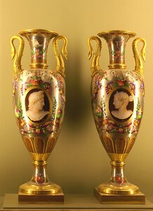 Decorative bottles decorating thin