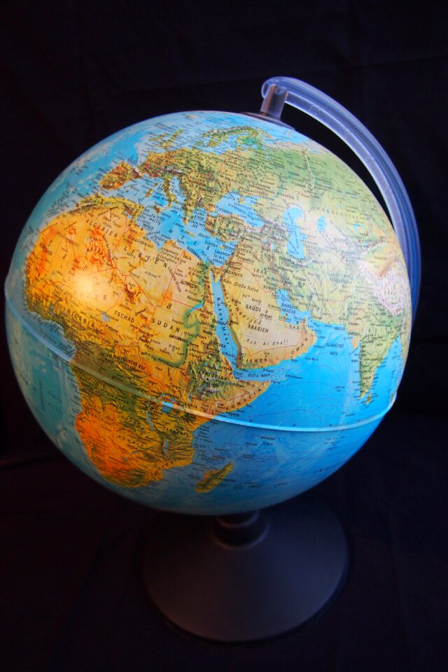 Africa world map of the world