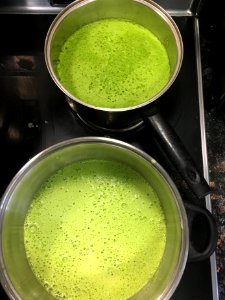Boiling Pureed Peppers
