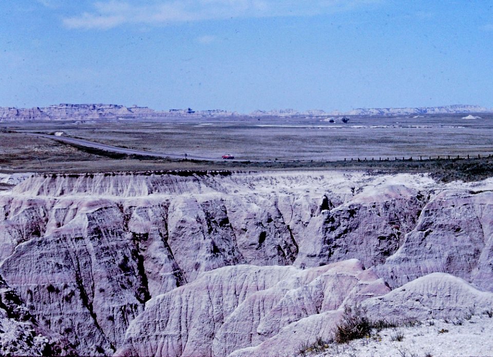 Distant View of Badlands National Park