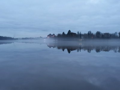 Hämeenlinna Castle in the mists
