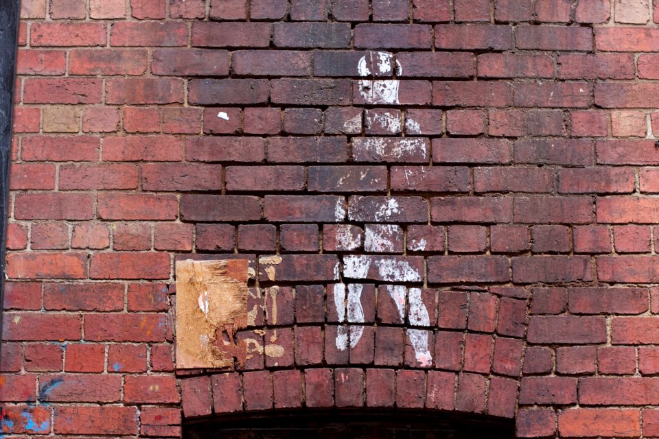 Long Faded Wall Figure