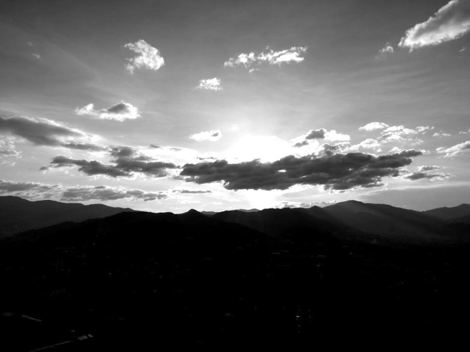 Sunset over Medellín