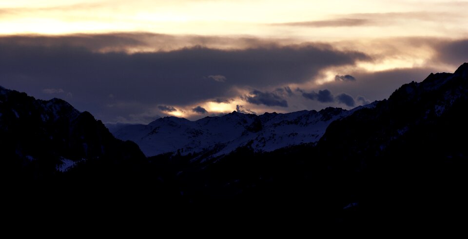 Mountain summit snow mountains snow photo