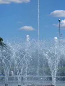 Stream of water wet water splashes