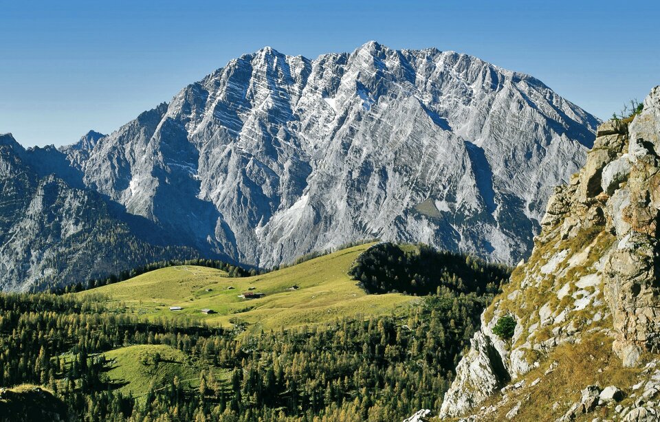 Solid massif berchtesgaden alps photo