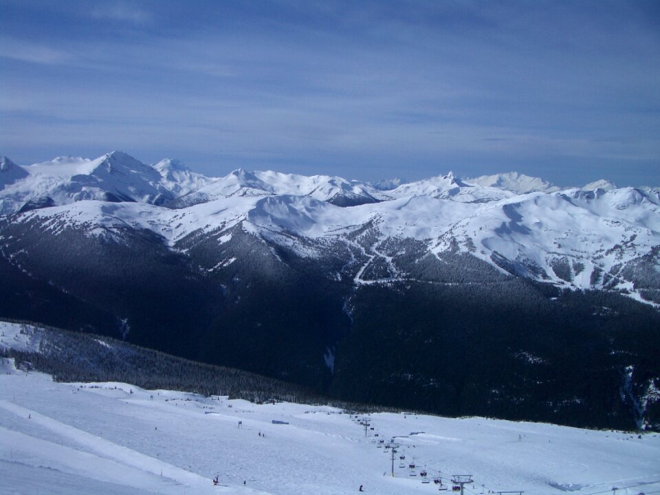 Snow mountain snow wither
