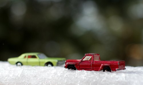 A Lot of Snow on the Road Today