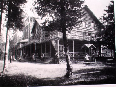 ADIRONDACK LODGE by Seneca Ray Stoddard