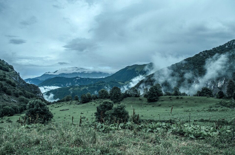 Clouds cold landscape