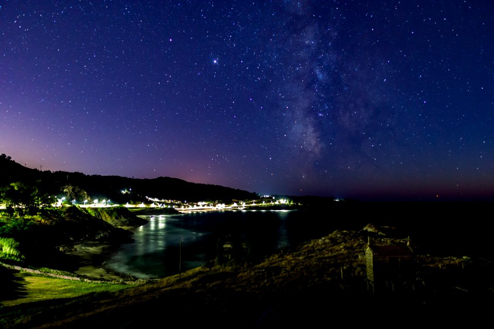 Acantilados y vía lactea