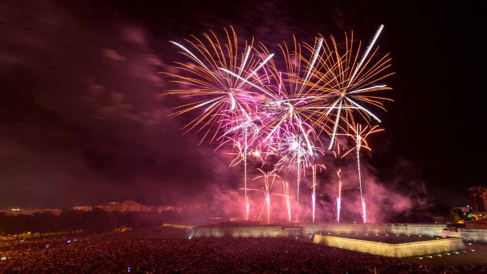 Fuegos artificiales San Fermin 2018