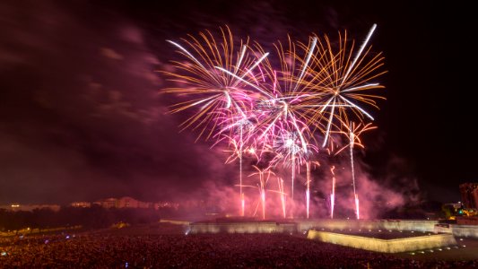 Fuegos artificiales San Fermin 2018 photo