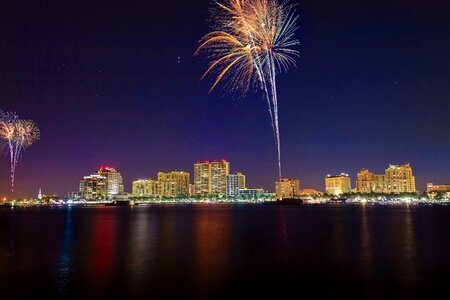 City night celebration photo