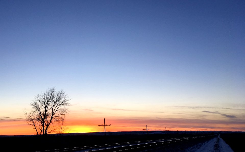 Sundown Over the Tracks