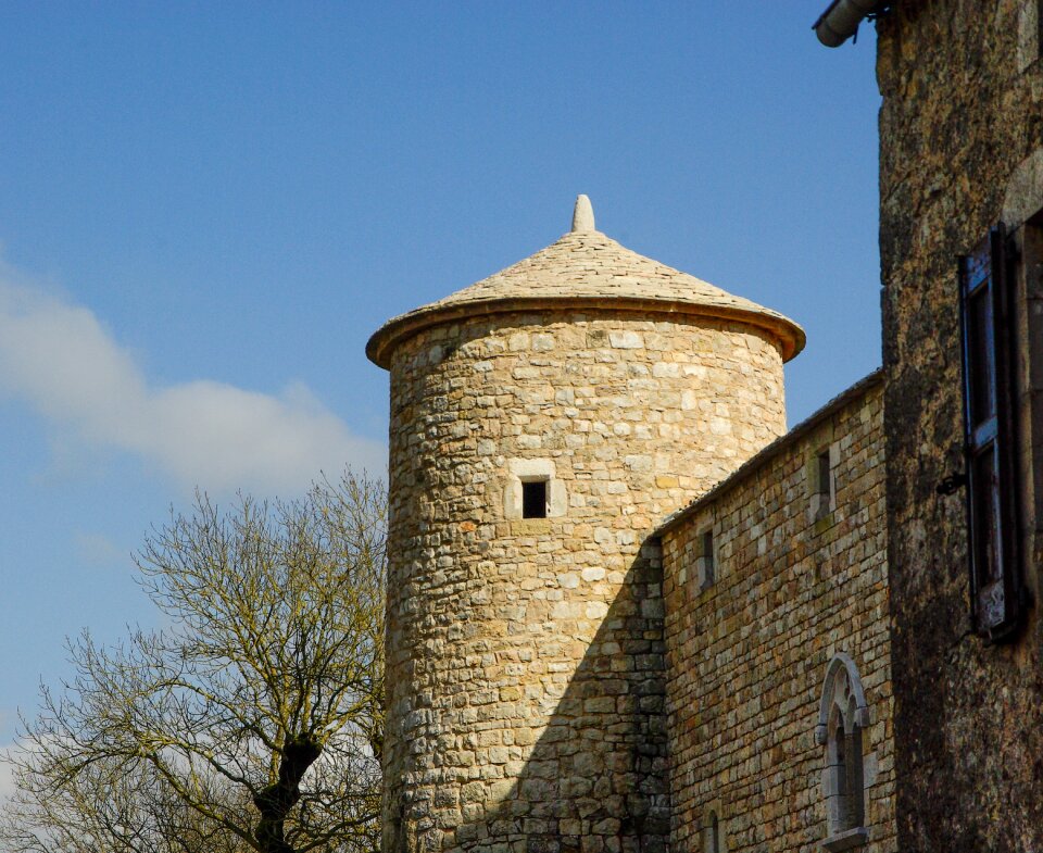 Medieval village tower fortress