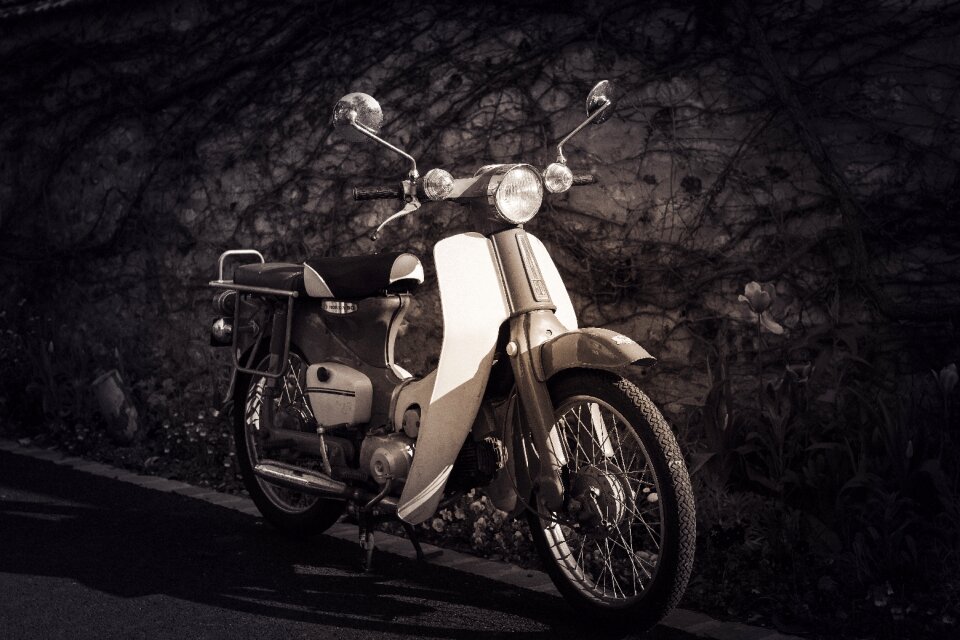 Old motorbike bike
