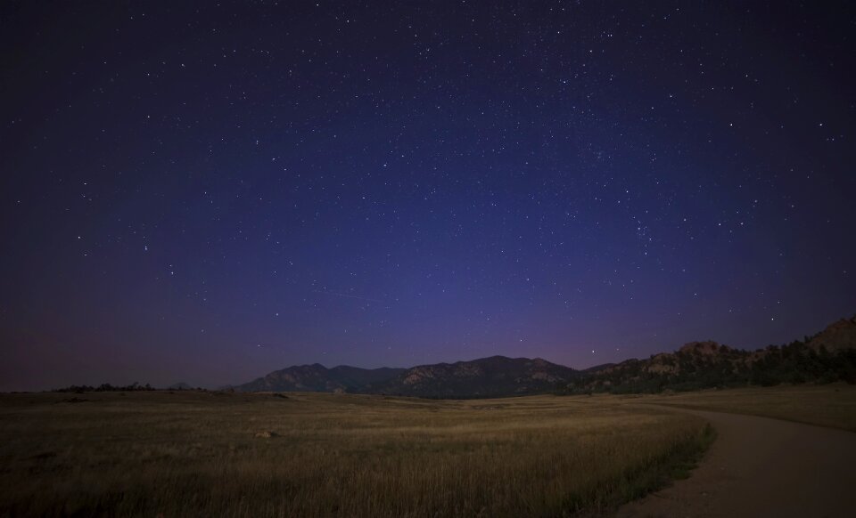 Night nature landscape