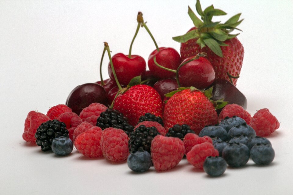Blackberries blueberries raspberries