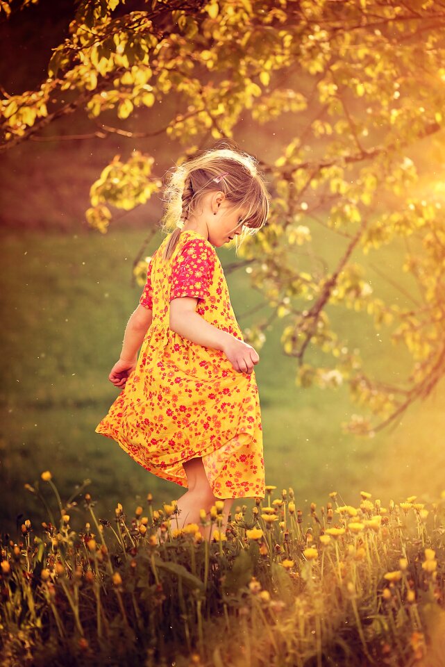 Girl dress nature