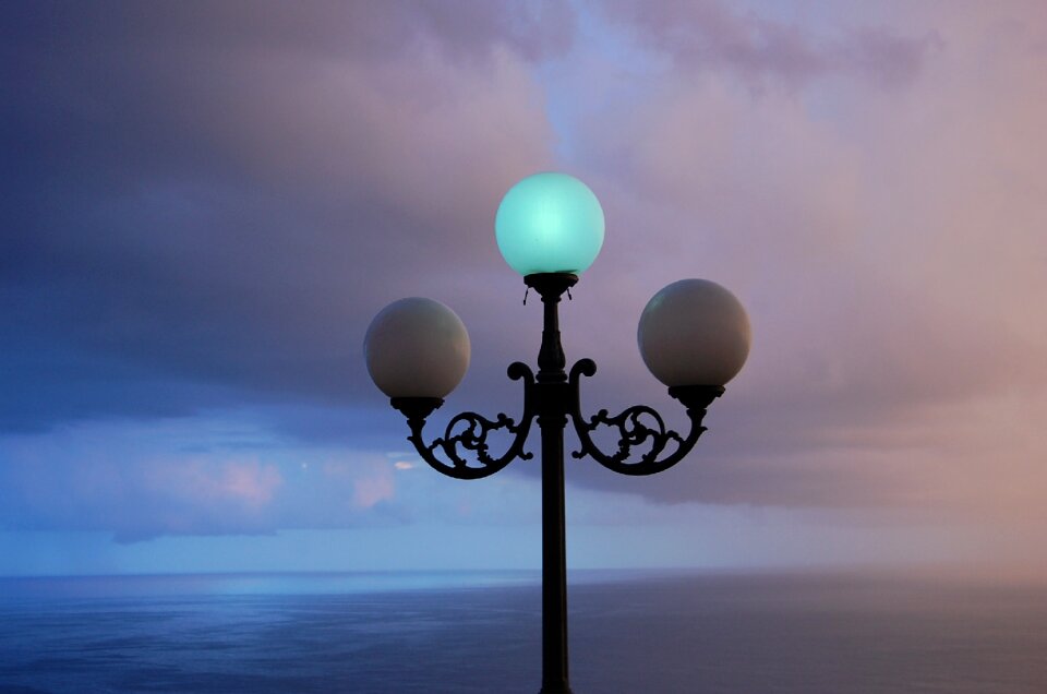 Floor lamp sky clouds
