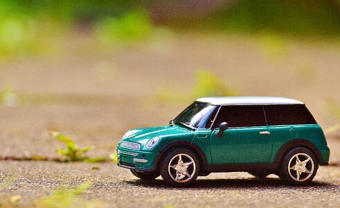 Vehicle mini green photo