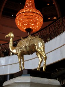 Chandelier on the Back of a Gold Camel...