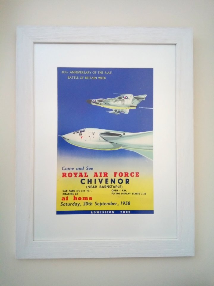IMG 20201019 103746 RAF Chivenor 40th Anniversary of the R.A.F. Battle of Britain Air Show Poster dated 1958