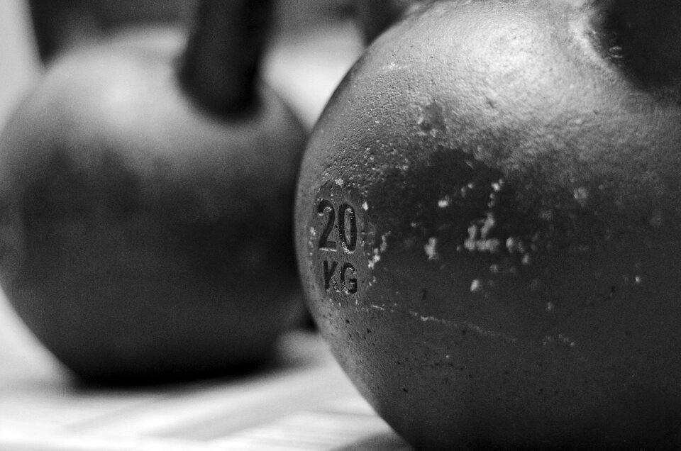 Kettlebell training gym