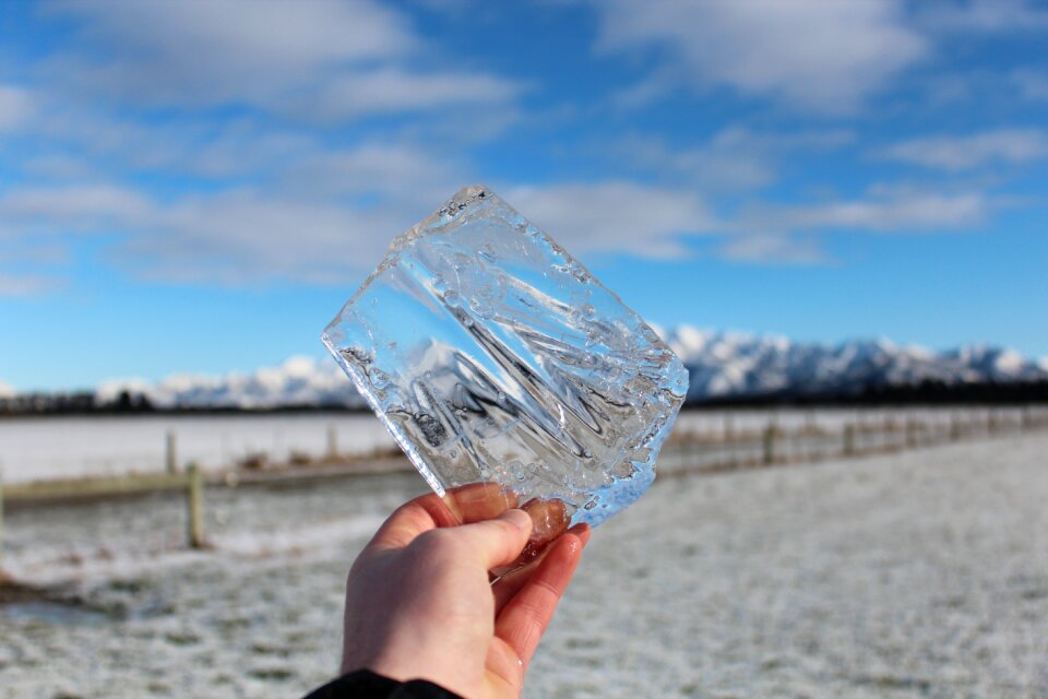 Transparent glassy cold