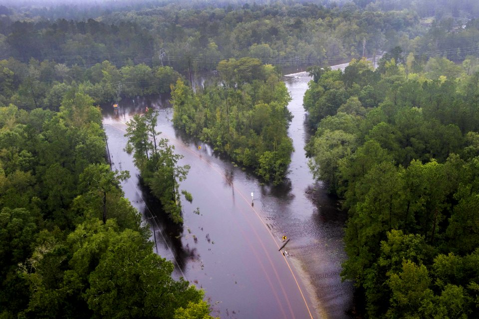 Coast Guard overflight for Charleston flooding