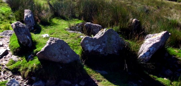 Grim's Grave (Satan's Grave - Folklore) , Langcombe Brook , Dartmoor National Park , Devon, UK