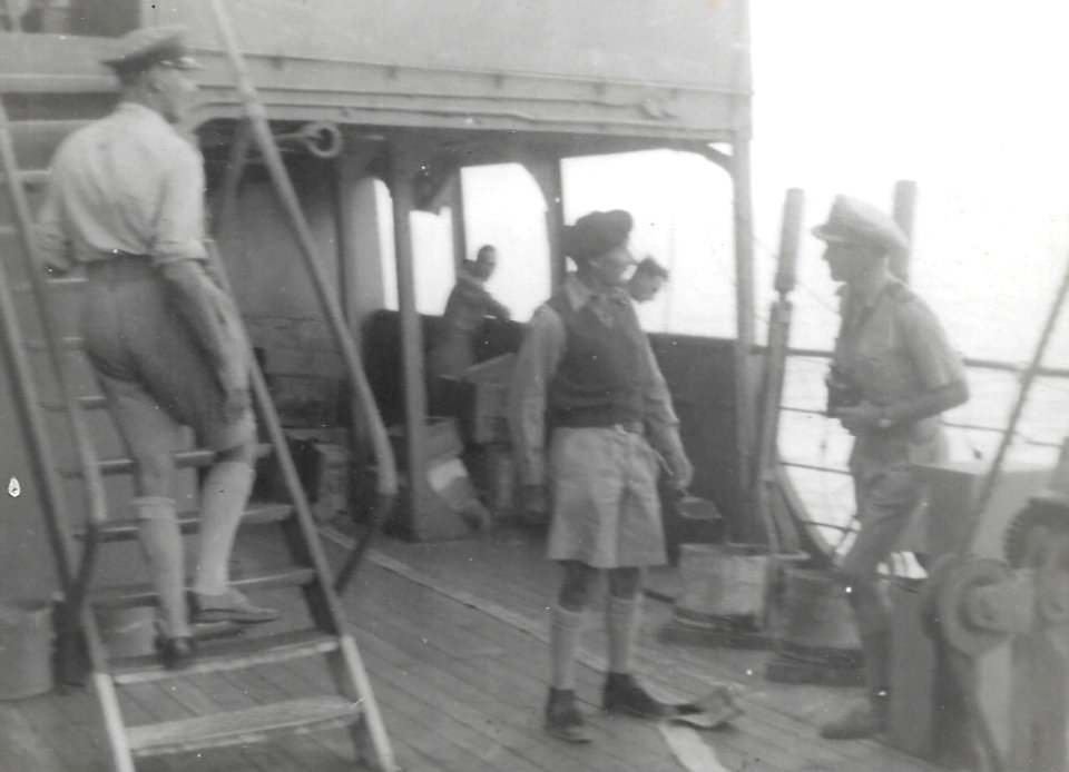 WW2 Photograph taken by Horace Read - Montgomery aboard HMS LARGS 2