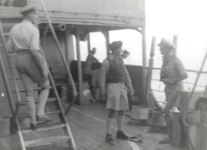 WW2 Photograph taken by Horace Read - Montgomery aboard HMS LARGS 2