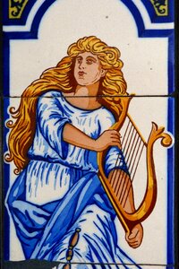 Harp tile instrument