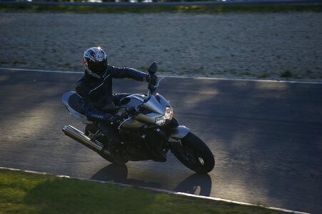 Motorcycle nürburgring evening