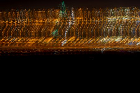Lightpainting Doha Night Lights (upward shake 