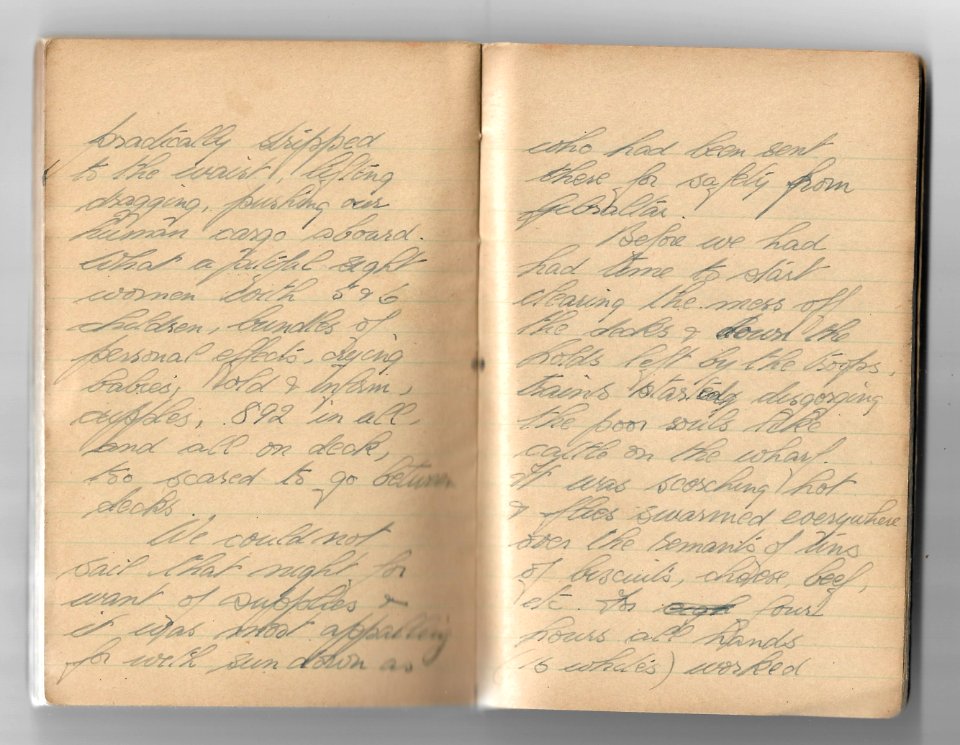 WW2 Diary Horace Read - Clan Macbean Civilians Rescue Gibraltar Spain 1940 d