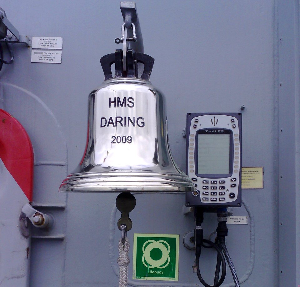 Ships Bell - HMS Daring - HMNB Devonport - Navy Days 2009 - Devon - UK
