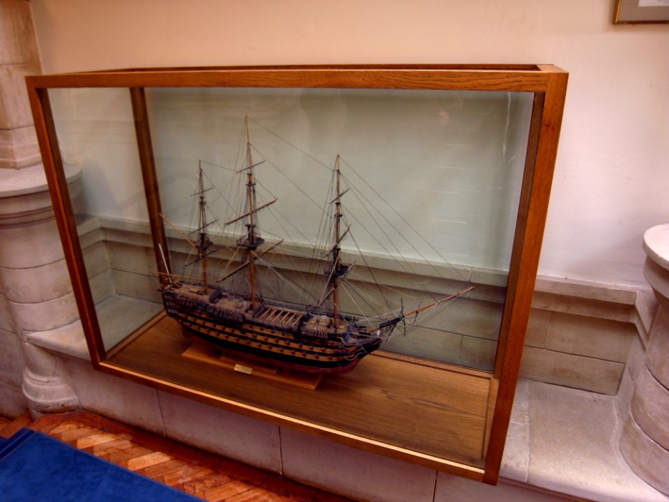 Model of HMS Victory - Britannia Royal Naval College , Dartmouth , Devon
