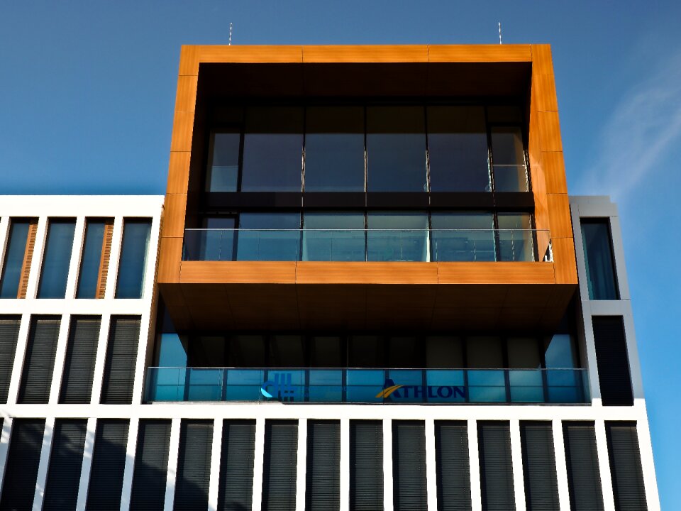 Skyscraper house facade