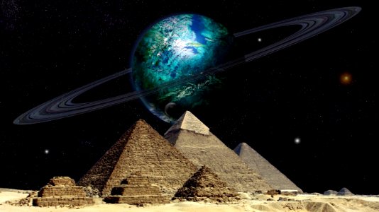 Sky over Pyramids - Planet Moab