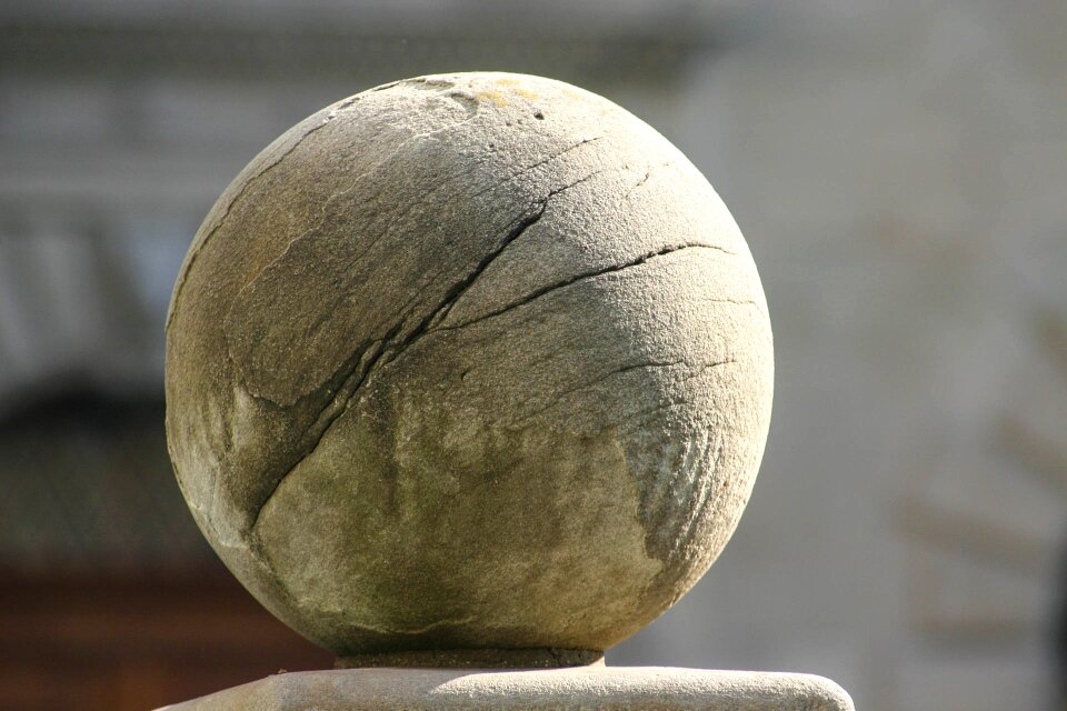Stone ball globose art