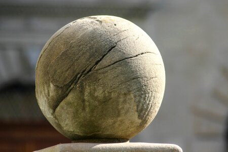 Stone ball globose art photo