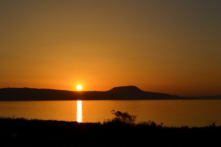 Holidays sunset evening