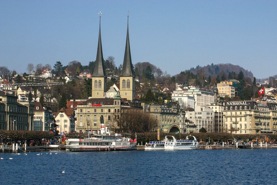 Water switzerland blue